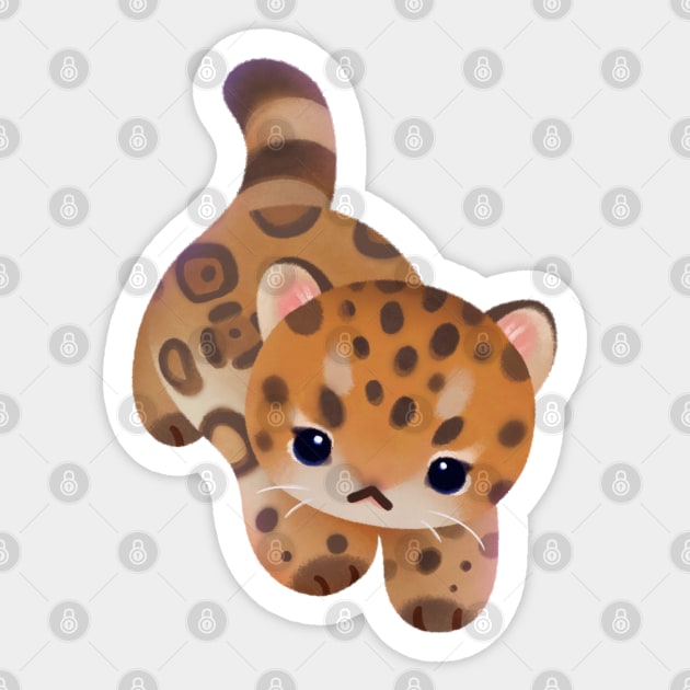 Jaguar cub Sticker by pikaole